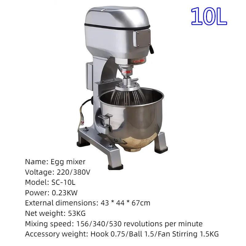 10L 20L 30L 40L Electric Kitchen Mixer Food Processors Portable Electric Mixer Hand Blender Home Appliance Mixing Equipment