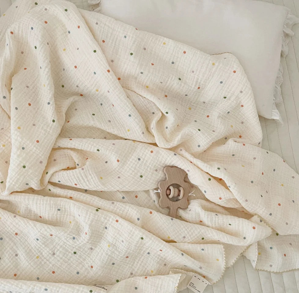 Muslin Swaddle Blankets Newborn Summer Baby Blanket Cotton Infant Swaddle Wrap Receiving Blanket For Crib Stroller Sleeping Item