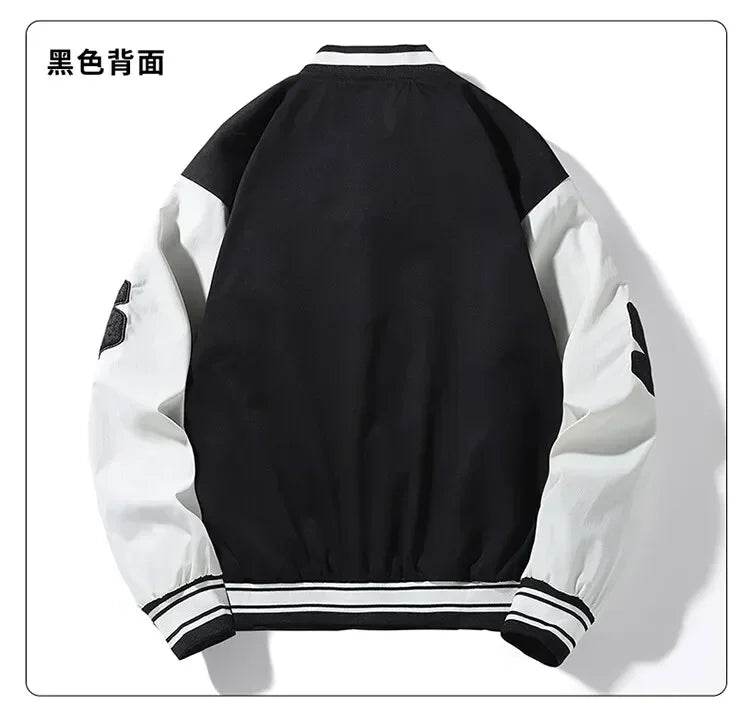 Mens Clothes Loose Fashion Baseball Uniform Outdoor Biker Travel Coat Men Loose Jacket Sportswear Motorcycle Jacket Men's Coat - AIAZ