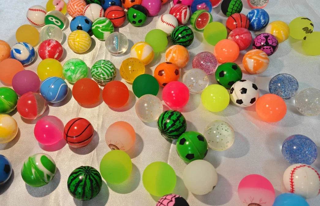 10/20/50Pcs Bouncy Ball Toys Kids Birthday Party Favors Gifts for Guests Rubber Bouncing Ball Pinata Goody Bag Fillers Prizes - AIAZ