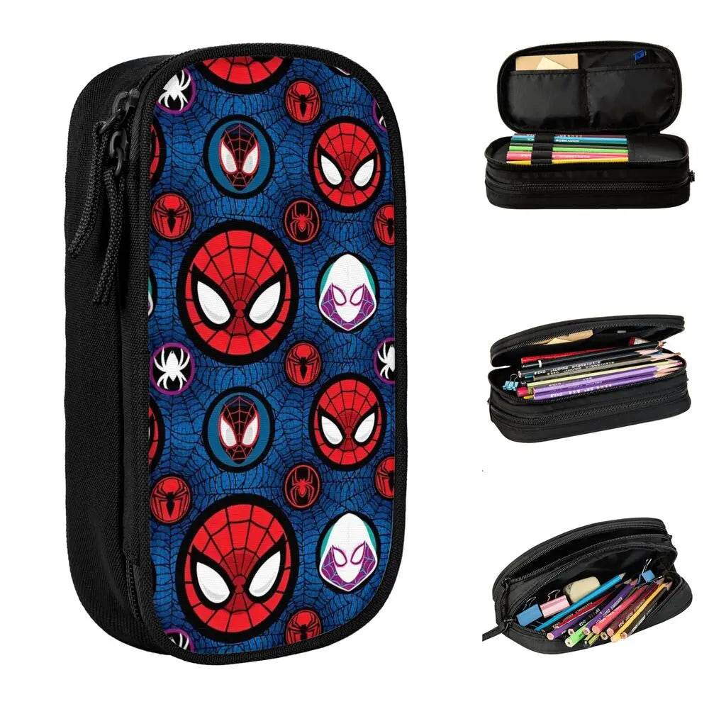 Spider-man Pencil Cases Pen Box Pencil Bags Kids Big Capacity School Supplies Zipper Pencilcases - AIAZ