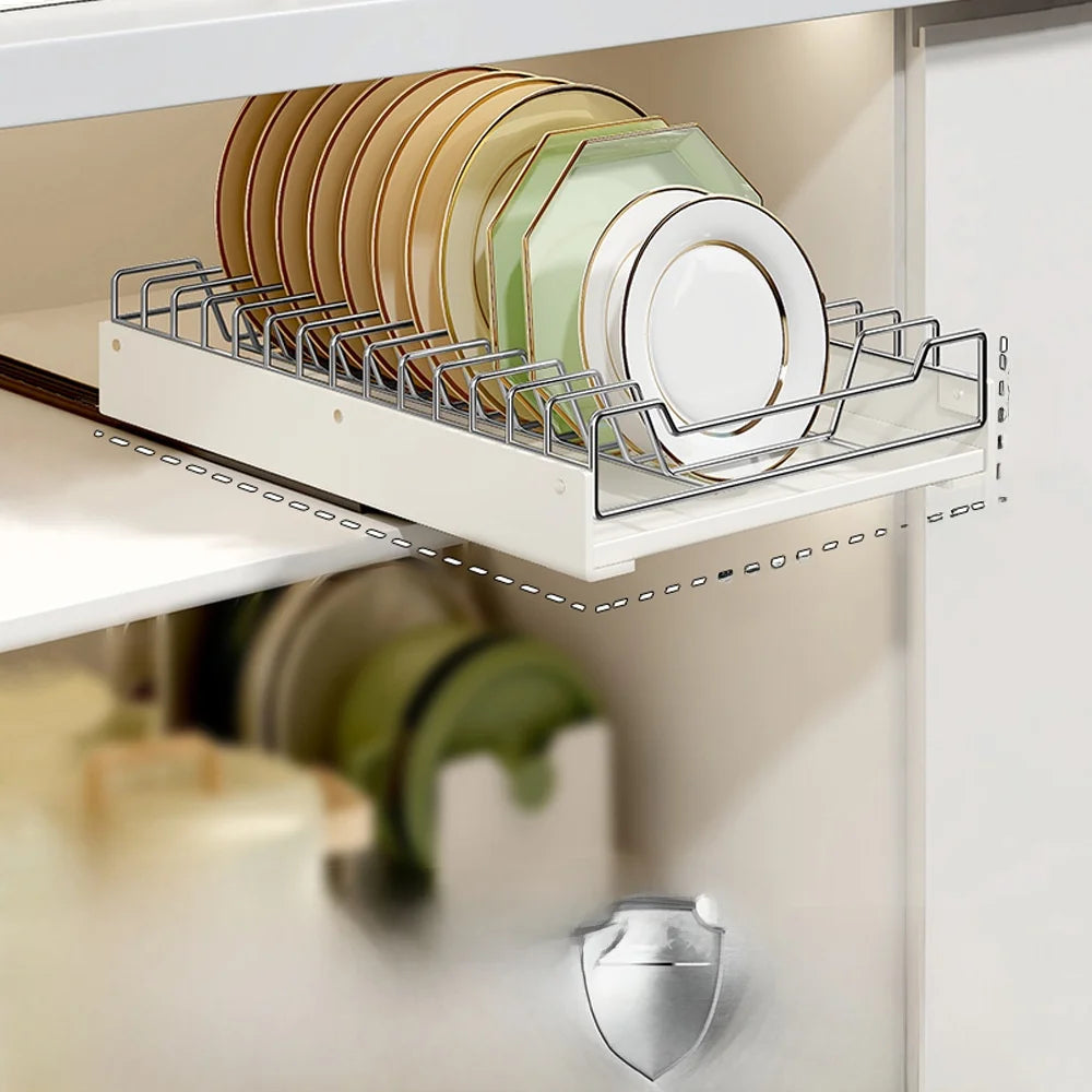 Kitchen Pull out elf Storage Ra Sink Drain Board Cabinet Slide Tra Der Organizer Spice Ra No Drilling Required