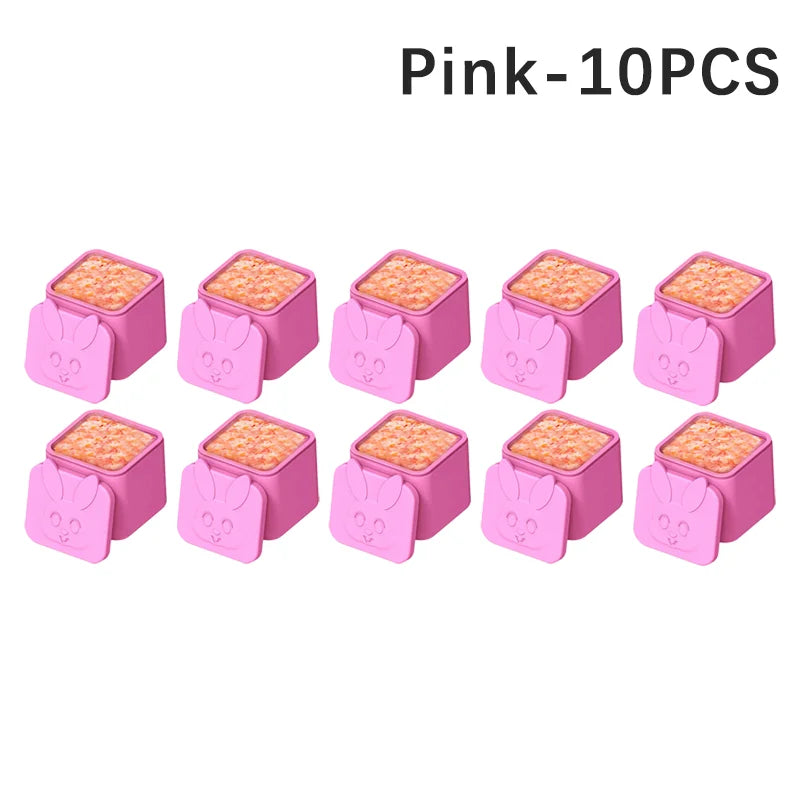 Non-stick Silicone Lunch Box For Kids Sauce container With Lid Small Lunch Box Accessories Dip Container Food storage container