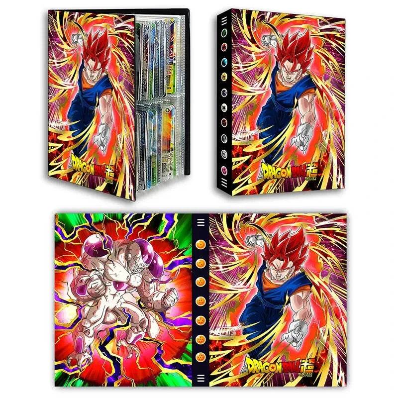 Dragon Ball Son Goku Vegeta Frieza 240pcs Card Album Book Game Card Holder Binder VMAX Game Card Collection Kids Toys Gift - AIAZ