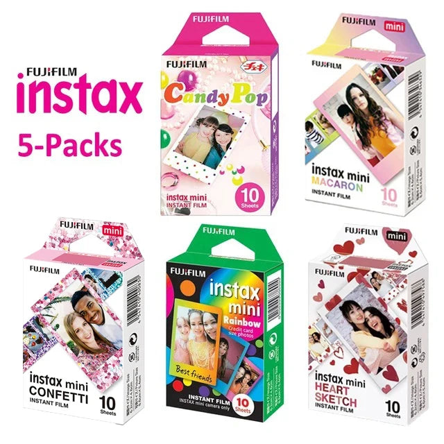 Fujifilm Instax Mini Film White 10 20 40 60 80 100 Sheets For FUJI Instant Photo Camera Mini 12/11 Mini 9 8 7 70 90 Film Camera