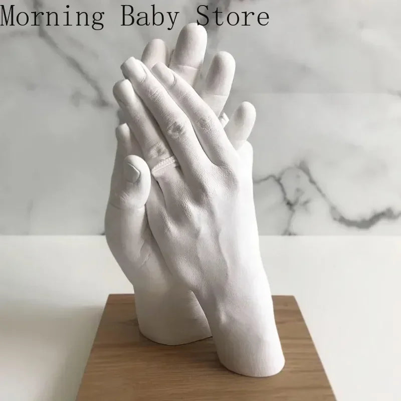 DIY Couples Hand Model Casting Clone Powder Kit Handmade Mold Crafts Valentine's Day Gift Wedding Anniversary Accessories