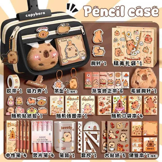 Back To School Supplies Set Cute Pencil Case For Girls Aesthetic Stationery Return To Classes Useful Accessories Scholar Kit - AIAZ