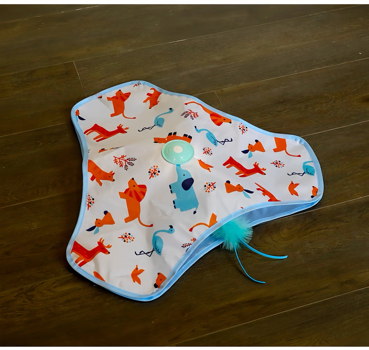 Interactive Cat Toys Rechargeable,Moving Concealed Feathers,Rotating toys,Touch Activated Cat Kitten Toy Cat Exercise Toys