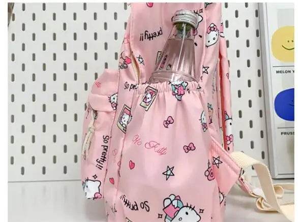 Hello Kitty backpack for junior high school students cute cartoon fashion school bag large capacity school bag for women - AIAZ