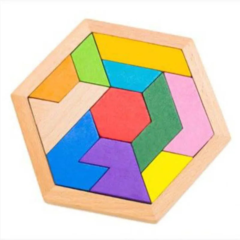 27 Style Block Puzzle Jigsaw Puzzle Board Classical Puzzle Children's Toys Hexagonal Alien Chess Tangram Puzzle Toys
