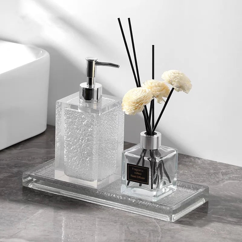 Resin Hand Sanitizer Dispenser Bathroom Dispensador Jabon Y Shampoo Refillable Lotion Shower Gel Holder Portable Soap Bottle