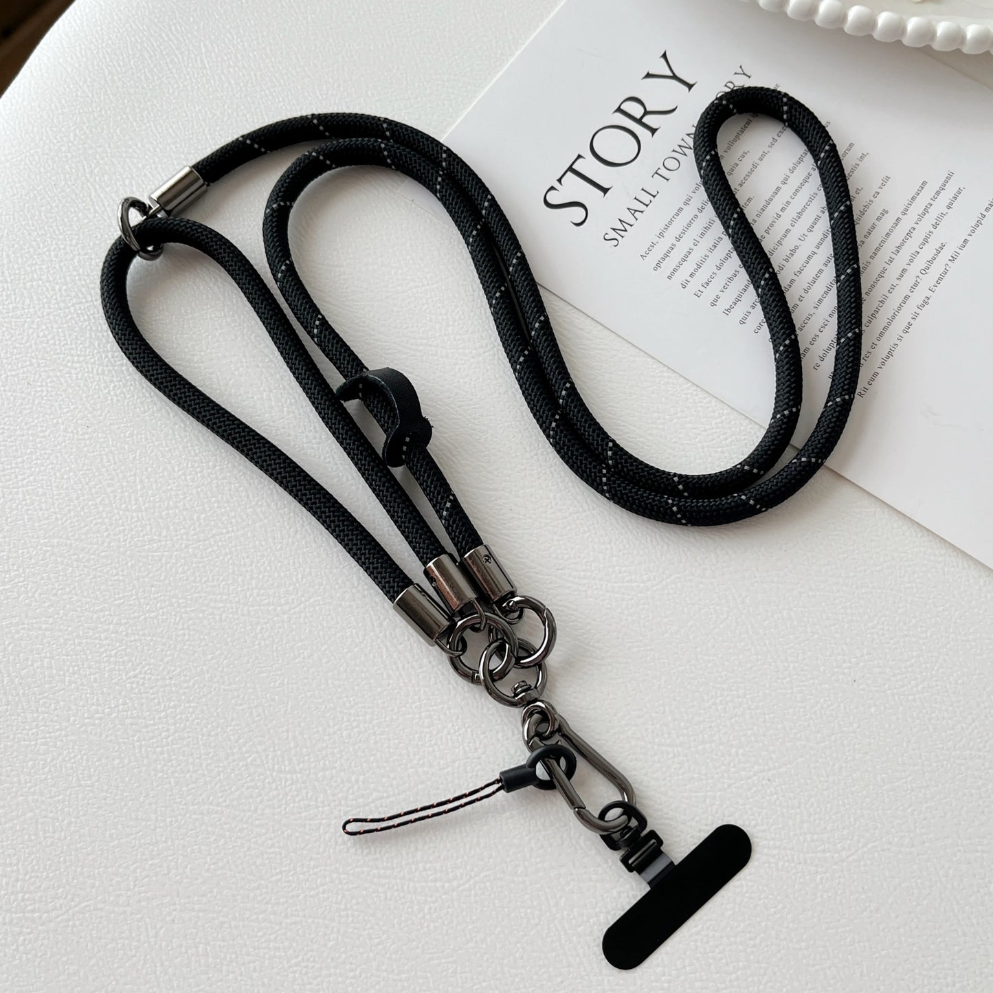 New Three-in-one Multi-Functional Mobile Phone Lanyard Rope Crossbody Strap Neck Lanyard Short Rope Wrist Strap Anti-lost Chain