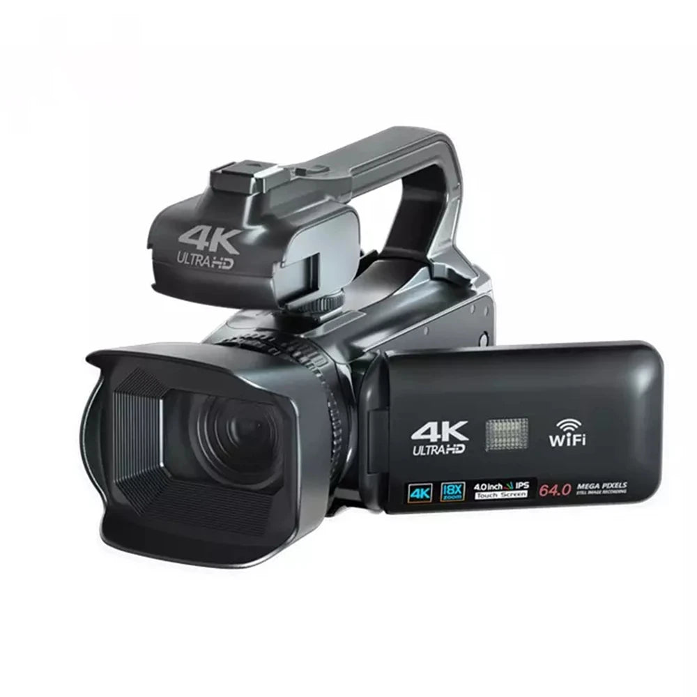 4k 60fps 64MP Youtube Video Live Stream 4.0 Rotate Touch Screen Digital Phone Webcam CMOS Camera
