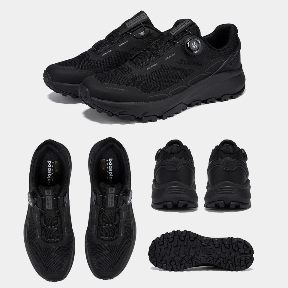 Baasploa Men Hiking Shoes Outdoor Climbing Mesh Breathable Travel Walking Shoes Male Non-Slip Wear Resistant Comfortable Sneaker