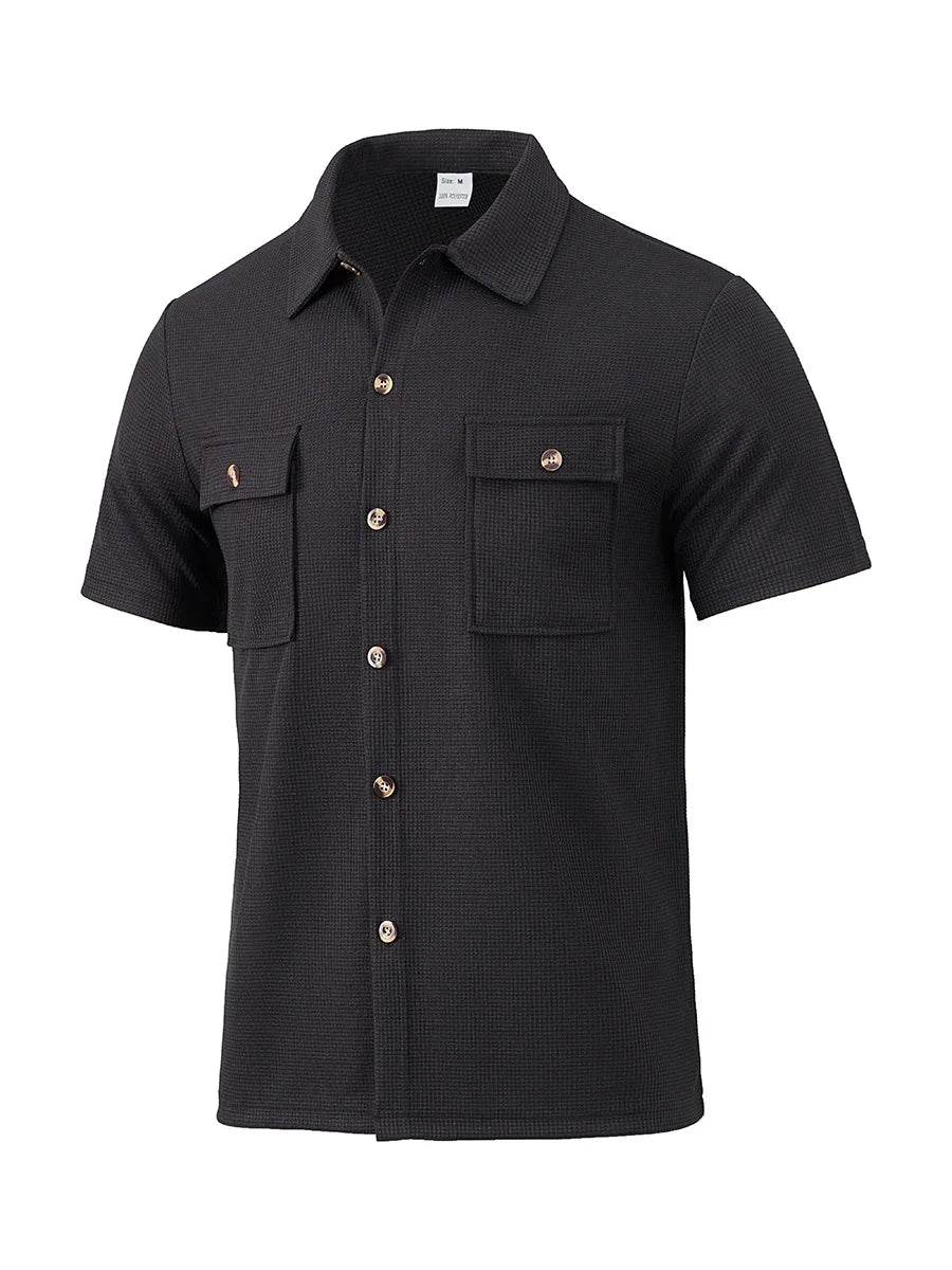 Men's shirt new outdoor can go out men's short sleeve clothes casual jacket summer men's sportswear spring summer shirt - AIAZ