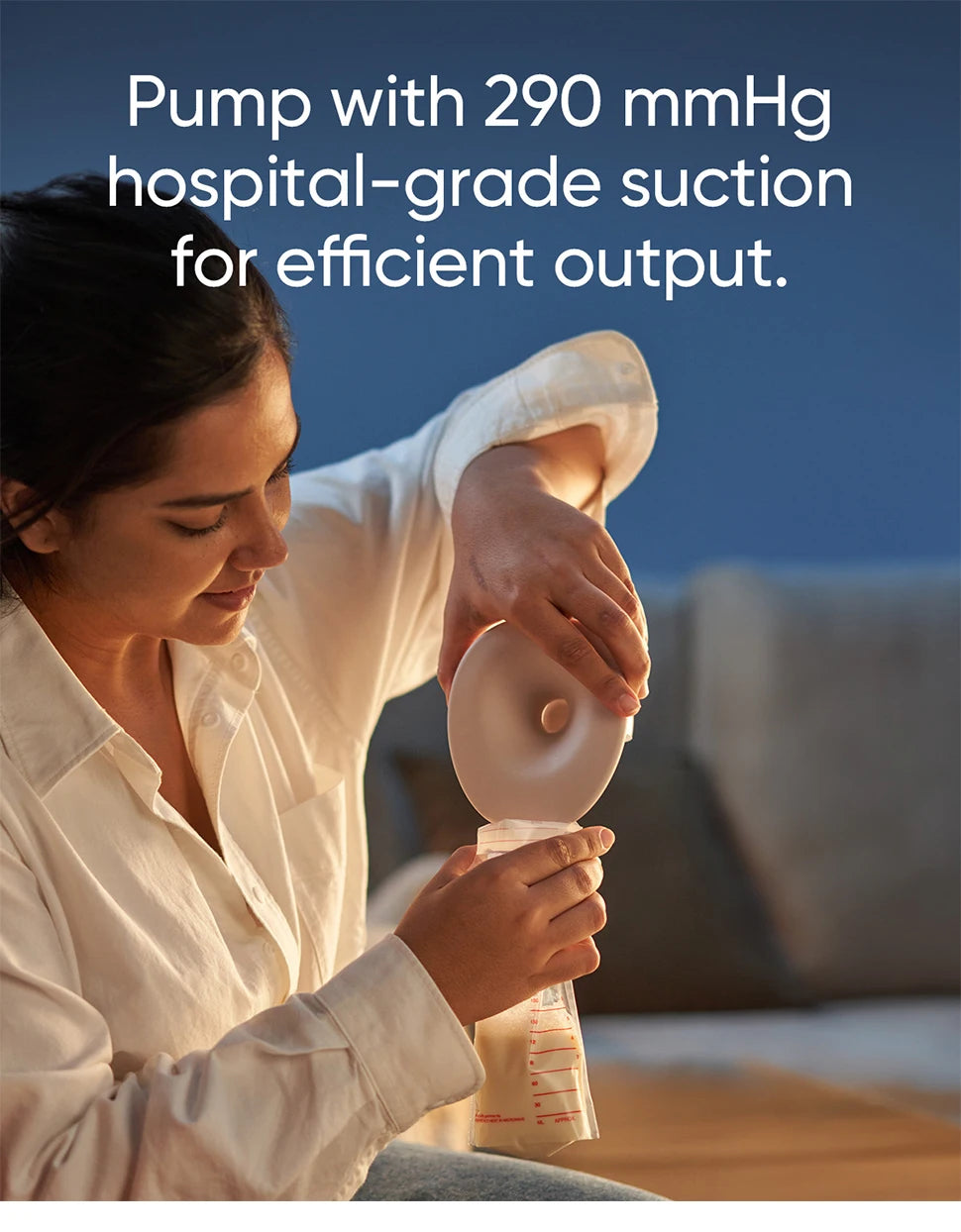 eufy Heated Wearable Breast Pump S1 Hands-Free Breast Pump Industry-Leading HeatFlow™ Tech App-Controlled for in-Bra Use