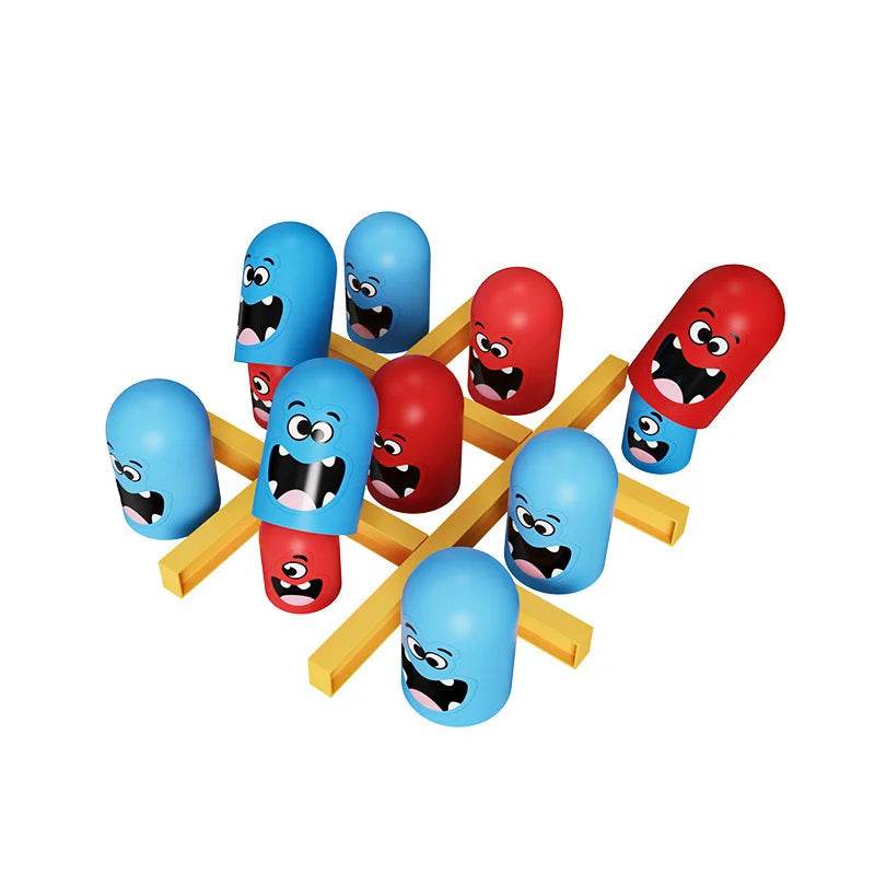 Tic Tac Toe Big Eat Small CartoonThinking Training Board Game Parent-Child Interactive Educational Toys For Kids Christmas Gifts - AIAZ