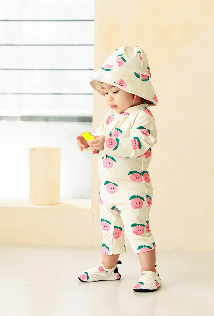 Children's one-piece swimsuit sun protection quick-drying baby underwater swimming suit boys and girls swimwear toddler swimsuit