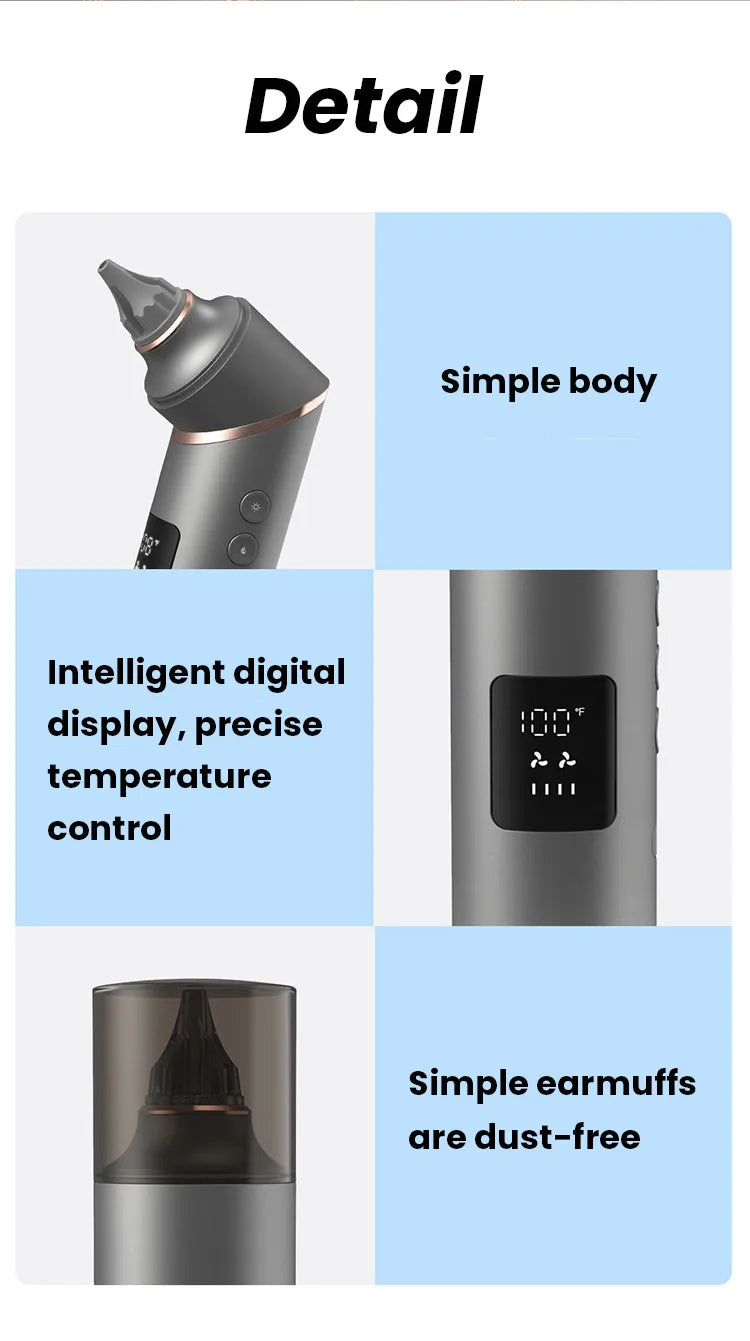Ear Dryer Smart Thermostat Low Noise Ear Care Device Prevents Bacterial Growth Prevent Ear Canal Inflammation Dry Ear Canal