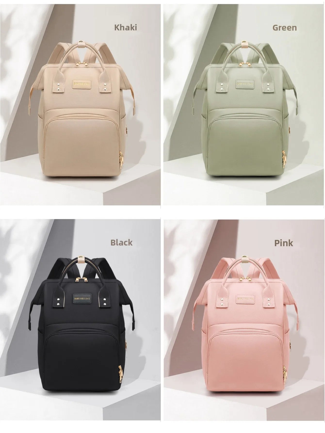 Baby Travel Backpack Diaper Mummy Bag Large Capacity Nappy Bag Material Handbag For Baby Outdoor Travel Bag For Baby Care Stuff