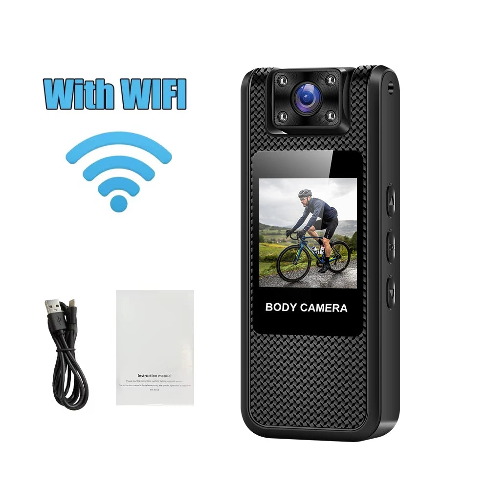 Portable 4K Mini Camera Digital Video Recorder With WiFi Worn Police Small Body Cam Infrared Night Vision Sports DV Camcorders