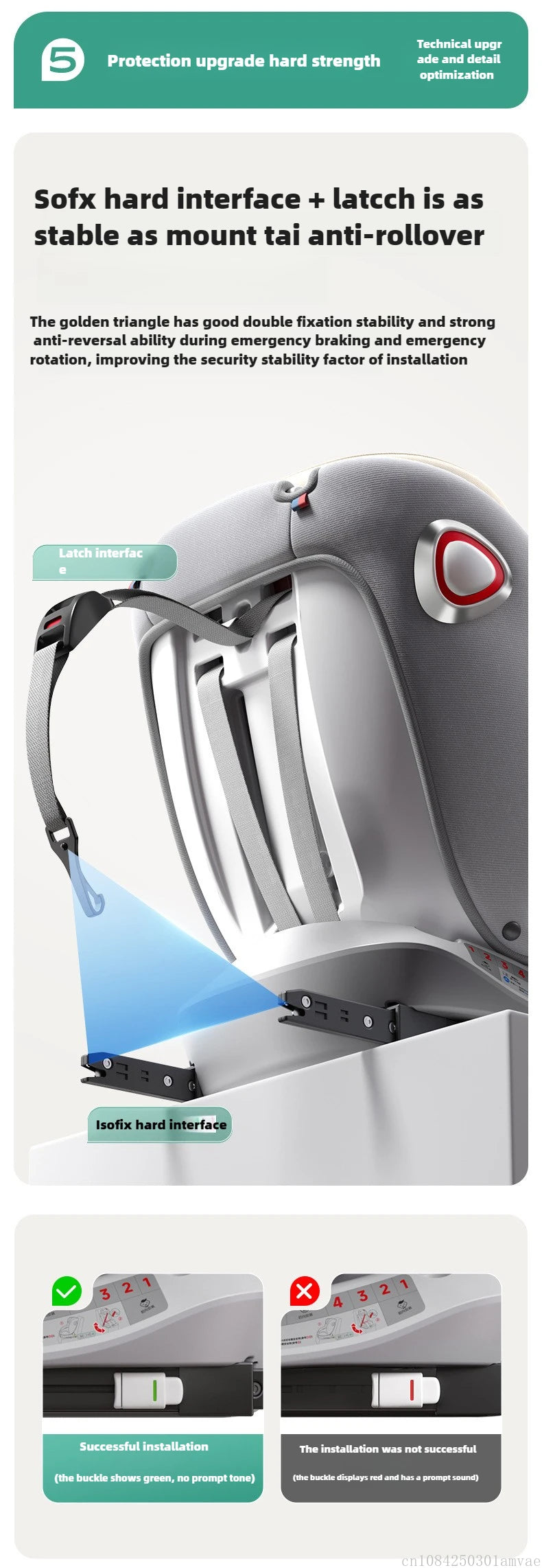 Universal 360° rotation Child Car Safety Seats baby car seat sit chair for 0-12 years old ISOFIX steel interface for newborn