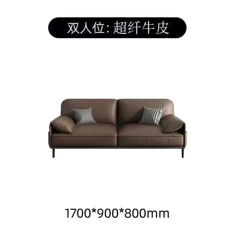 Comfortable Adult Sofa Simple Modern Leather Italian Light Luxury Sofas Business Reception Designer Sillon Cama Home Furniture