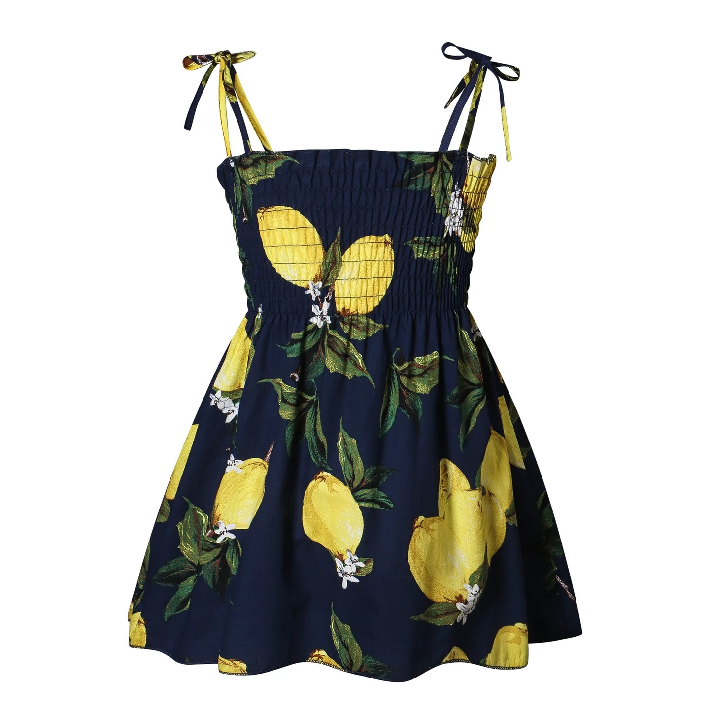 2025 Summer Girls Pure Cotton Print Dress For 2-6Years Children Fashion Floral Dress Kids  Suspenders Dress Casual Sundress
