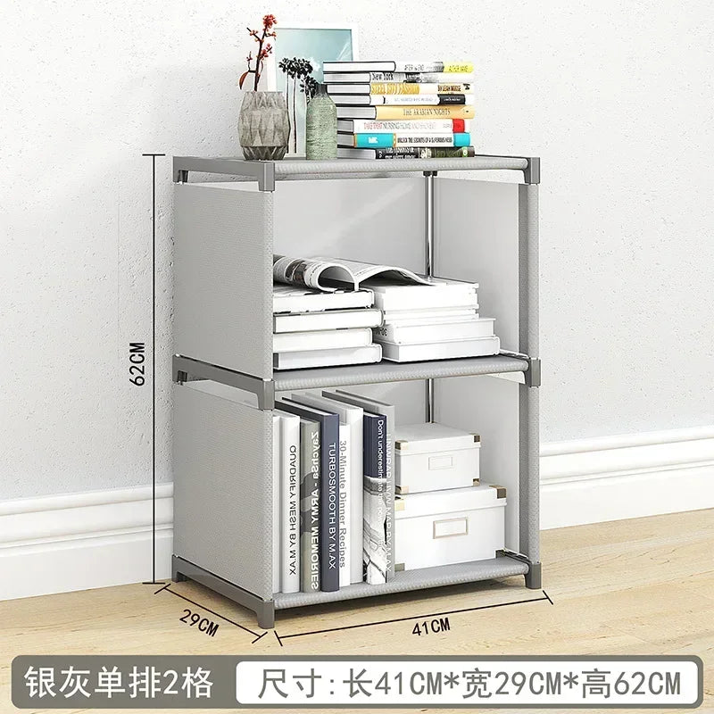 Floor To Ceiling Household Simple Bookshelf, Desktop Storage Shelf, Simple Children's Bookshelf, Multi-layer Miscellaneous Shelf