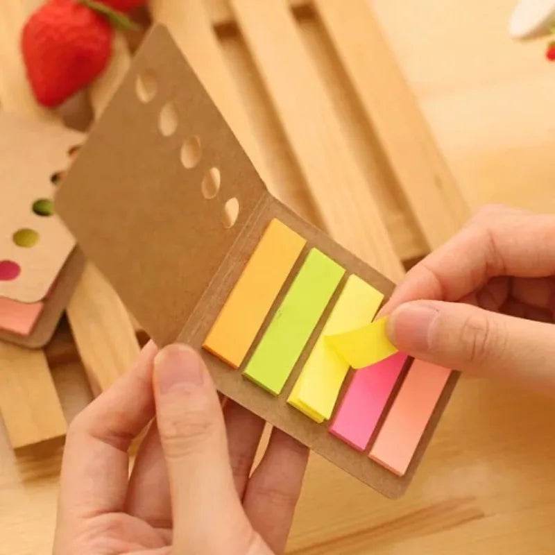 1pcs/lot Office School supplies Rainbow diary sticker bookmarker note Folding memo pad cute Planner Stickers Sticky Notes - AIAZ