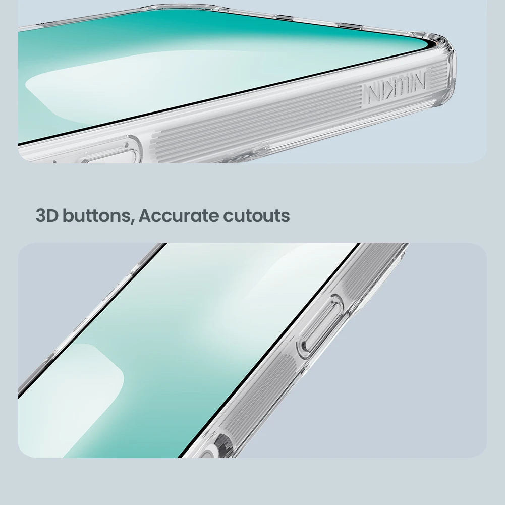 Nillkin For iPhone 17 Pro Max 17 Air 16 Pro Max 17Pro 16Pro Nature Pro Magnetic Transparent TPU Frame Cover Phone Case