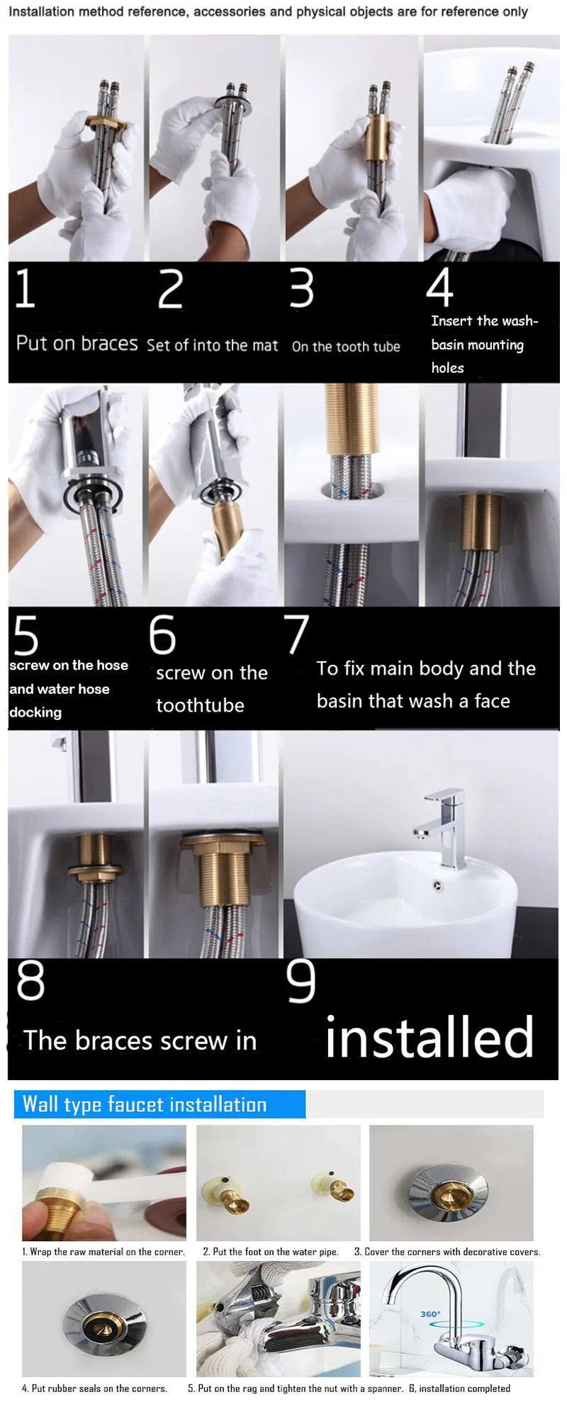 Bathroom Faucet Basin Mixer Black/Chrome Tap Single Handle Hot and Cold Water Brass Taps Becola Newest BR-2018A117