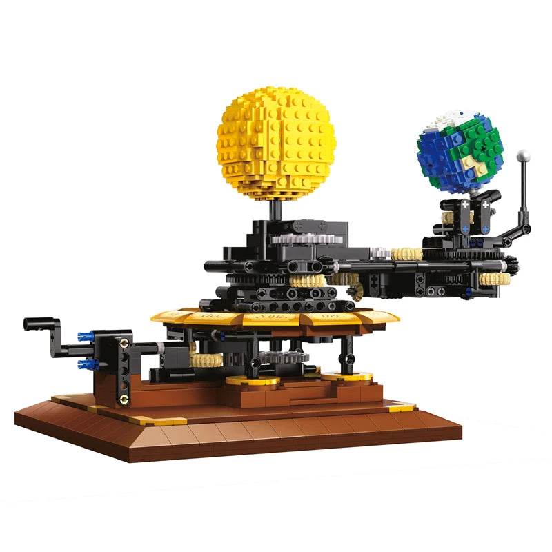 Cada 865PCS City Solar System Earth and Sun Clock Building Blocks Science Experiment Education Bricks Toys Boys Gifts - AIAZ