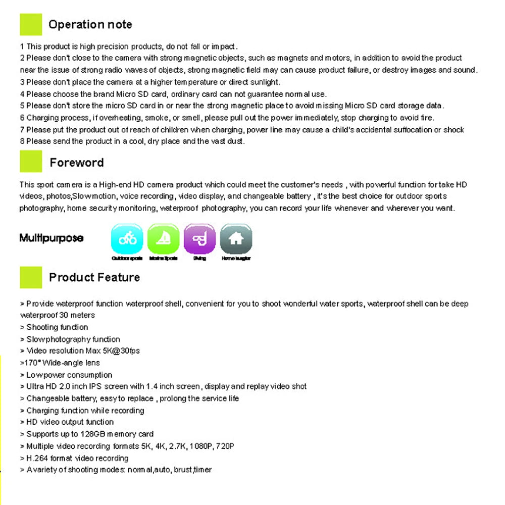 2" IPS Dual Screen Action Camera 5K 30FPS  4K 60FPS 48MP EIS Video With Optional Filter Lens 1080P Webcam Vlog WiFi Sports Cam