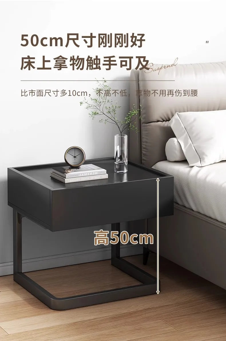 Simple Modern Night Table Storage Creative Nordic Aesthetic Luxury Nightstand Trendy Drawer Home Bedroom Furniture