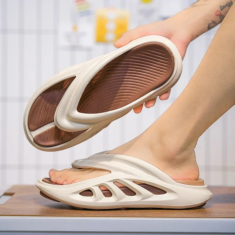 Summer New Men's Slippers Flip Flops Outdoor Indoor Comfortable Soft Slides Casual Shoes Men Beach Sandals Male Slippers