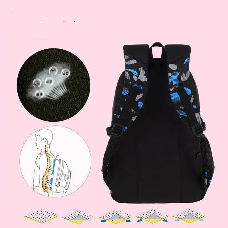 Kids backpack children School Bags For Boys orthopedic school Backpack Waterproof Primary Schoolbag book bag mochila infantil - AIAZ