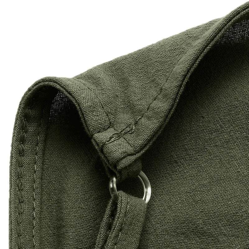 Women Straps Jumpsuit Summer Solid Color Wide Leg Pants Dungaree Bib Overalls Casual Loose Sleeveless Cotton Linen Jumpsuits 5Xl - AIAZ