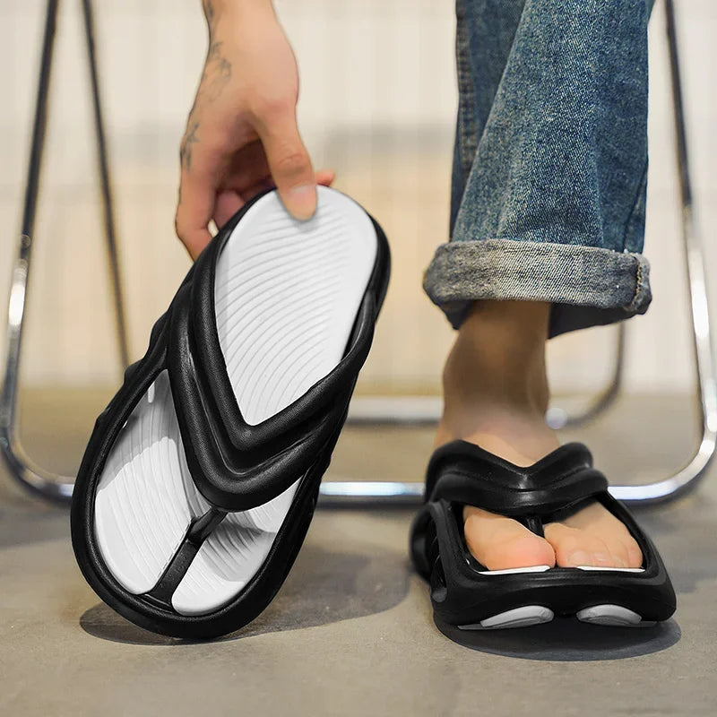 Summer New Men's Slippers Flip Flops Outdoor Indoor Comfortable Soft Slides Casual Shoes Men Beach Sandals Male Slippers