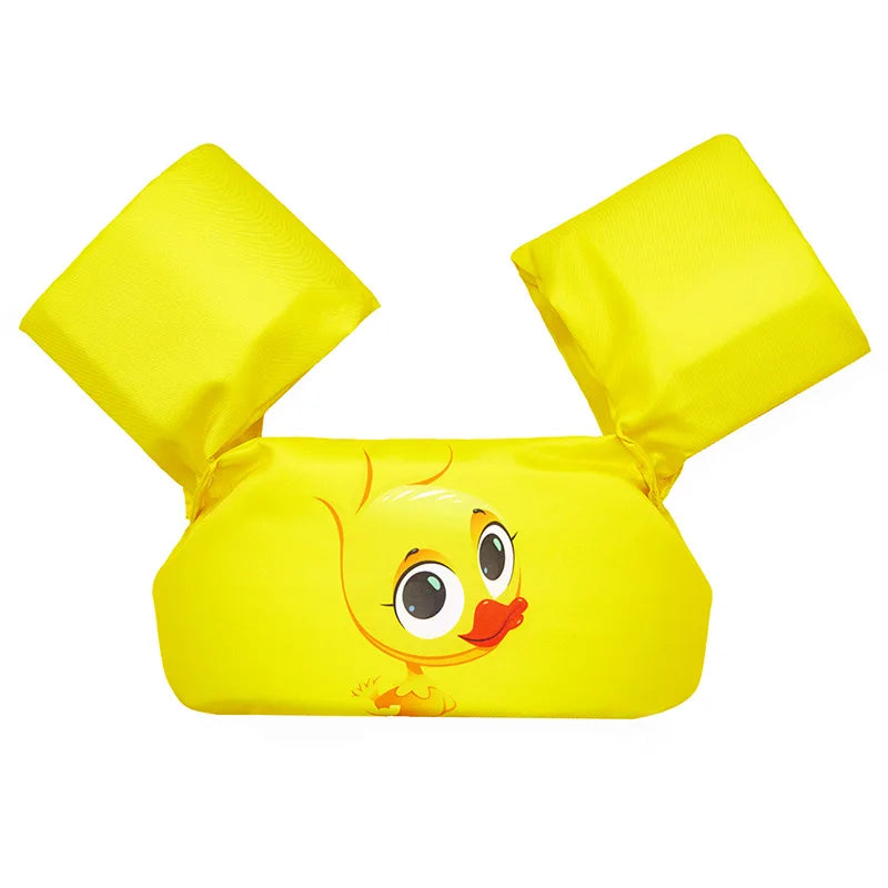 Baby Float Cartoon Arm Sleeve Swimsuit Foam Safety Adjustable Life Jacket Swimming Training Floating Pool Float Swimming Ring
