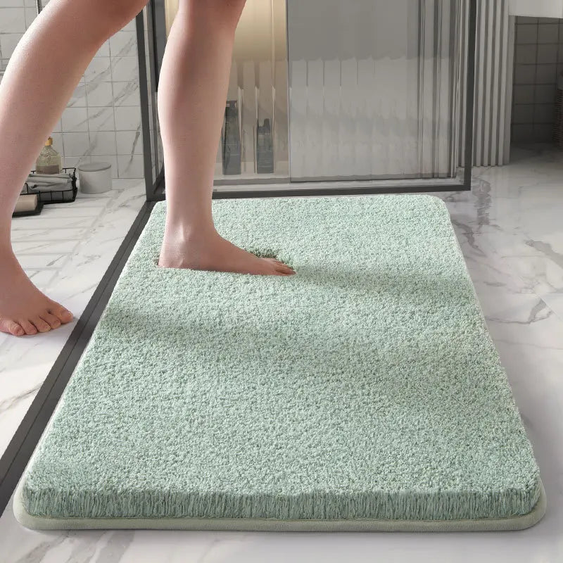 Thick Microfiber Bathroom Doormat,Soft Feeling Bath Feet Carpet,Toilet,Bathtub Side Floor Rugs,Anti-skid Bottom,80x120cm,50x80cm