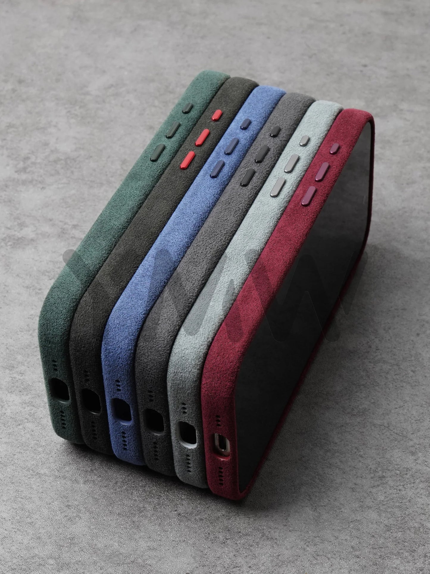 Magnetic ALCANTARA Case for iPhone 17 16 Pro Max 15 14 Luxury Suede Leather Supercar Phone Cases Camera Button Cover