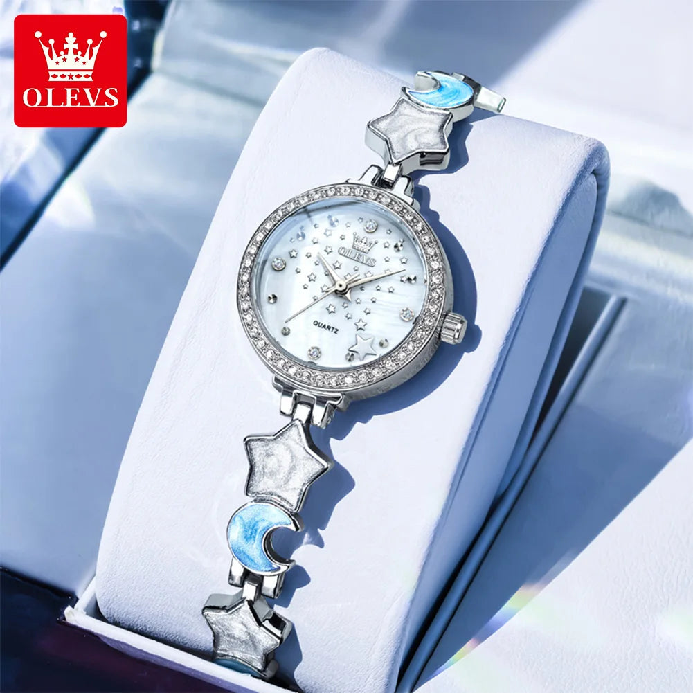 OLEVS New 5665 Watches For Women Elegant Luxury Original Quartz Watches Waterproof Luminous Ladies Ladies Watch Reloj