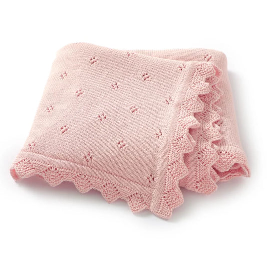Knitted Baby Blanket Newborn Swaddle Wrap Blankets For Boys Girls 100% Cotton Soft Infant Receiving Blanket Crib Quilt Stuff