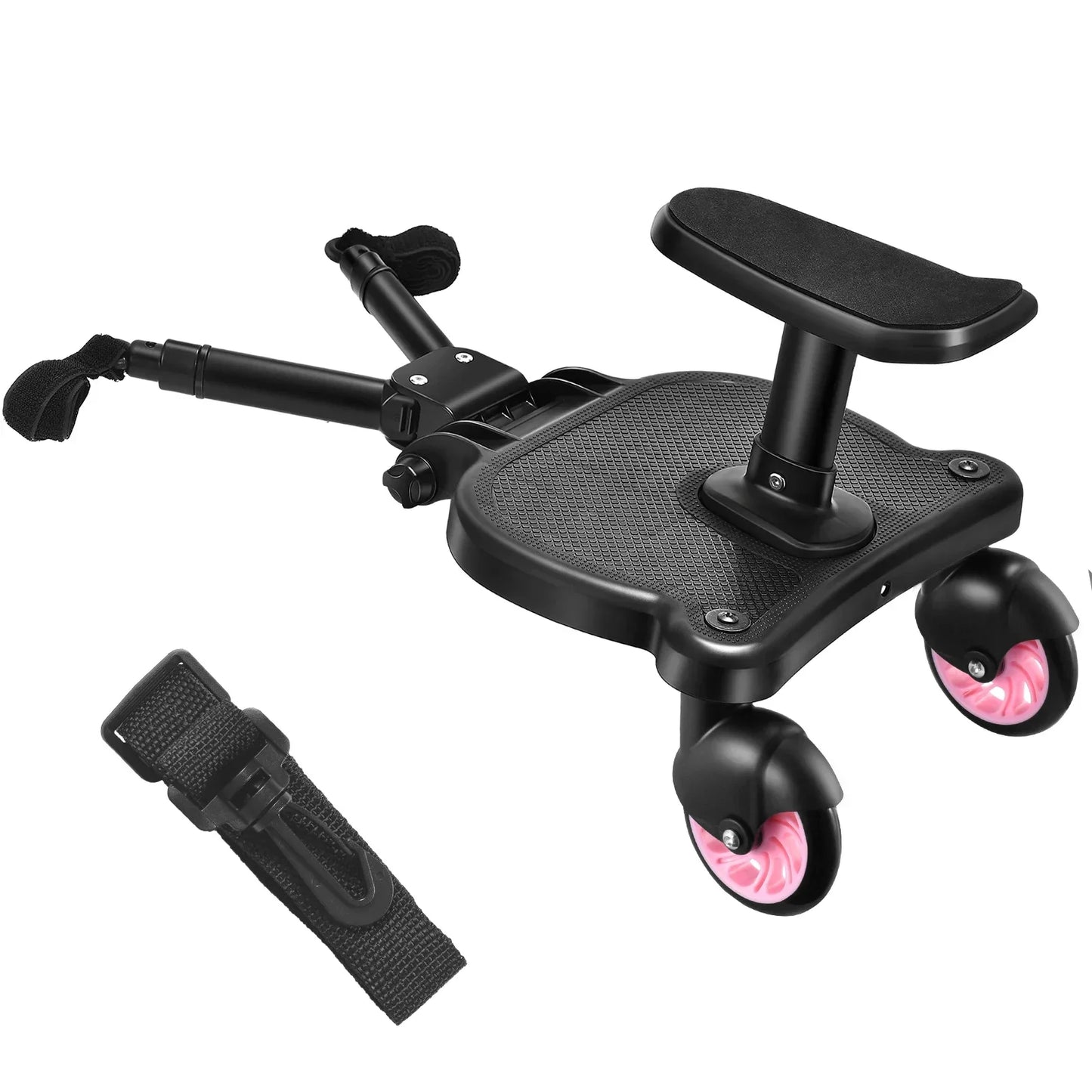 Universal Strollers Step Board Adapter with Seat Second Child Jogger Twins Scooter Baby Pram Hitchhiker Bumper