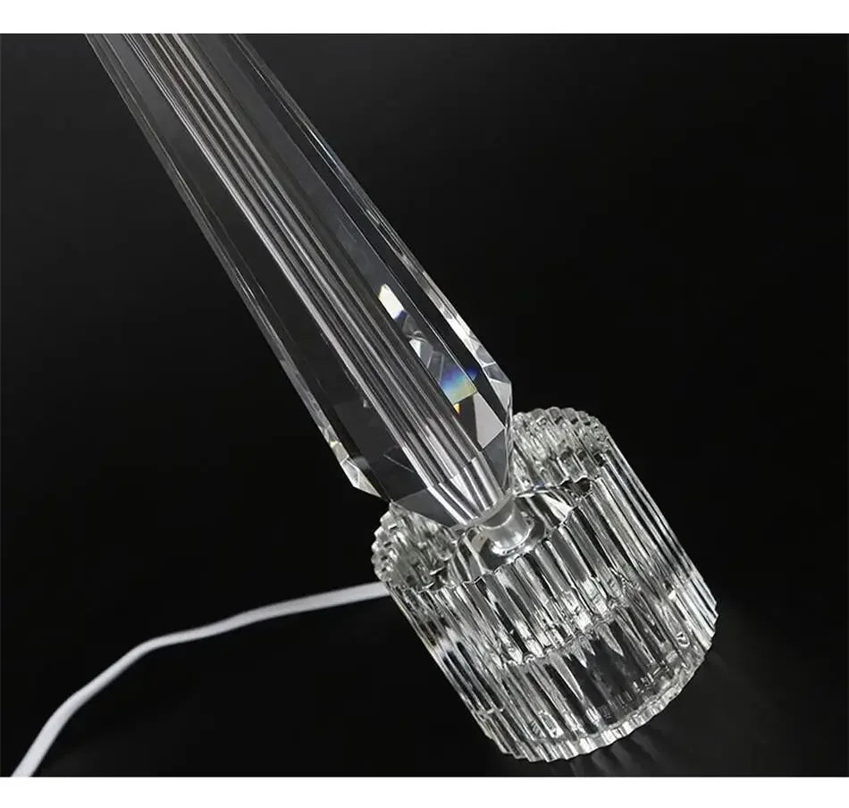 2025 Creative Fabric Table Lamp Crystal Glass Ball Lamp Living Room Creative Bubble Light Bedroom Beside Art Reading Lamp