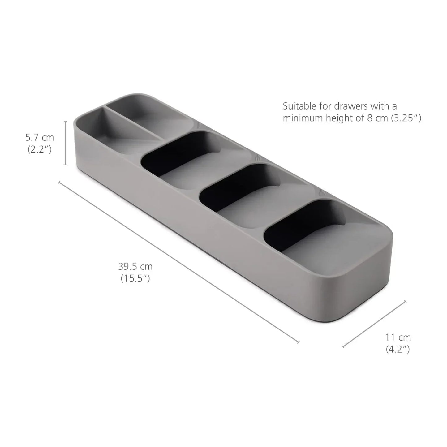 Household Kitchen Drawer Dust-proof Compartments Tableware Organization and Storage Boxes Multi-purpose Cutlery Storage Tray