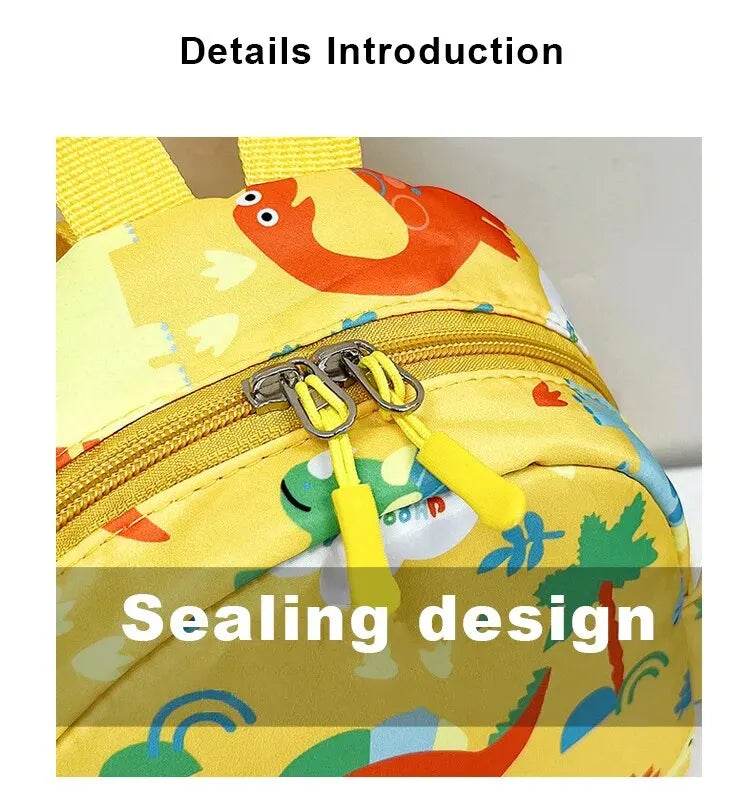 Cute Cartoon Dinosaur Baby Backpacks Kindergarten Schoolbag Children Boys Girls School Bags Adjustable Animals Kid Backpack - AIAZ