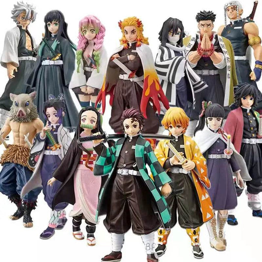 Anime Demon Slayer Figure Kamado Tanjirou Nezuko Action Figures Model Toys Zenitsu Figurine Inosuke Kimetsu No Yaiba Figura - AIAZ