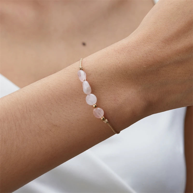 12 Zodiac Signs Woven Card Paper Bracelet for Women Men Minimalist Natural Stone Handmade  Braided Bracelet Friendship Jewelry